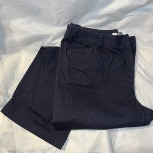 Cuffed khakis - Navy Blue (size 14)